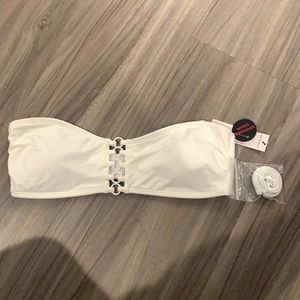 white bathing suit top (never worn!)